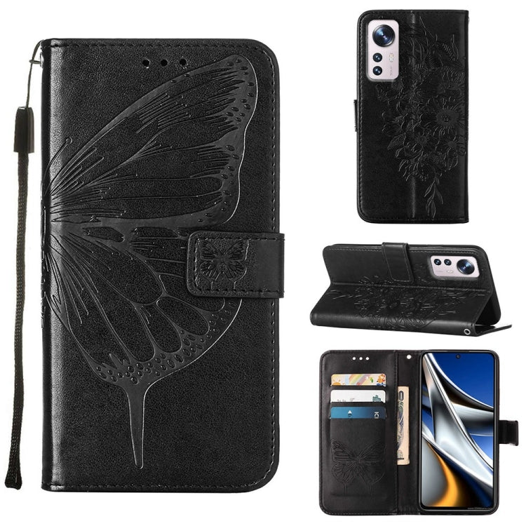 Embossed Butterfly Leather Phone Case, For Xiaomi Redmi 10C Global/10 India, For Xiaomi Redmi K50 / K50 Pro, For Xiaomi 12, For Xiaomi 12 Pro, For Xiaomi Poco M4 Pro 4G, For Xiaomi Poco X4 Pro 5G