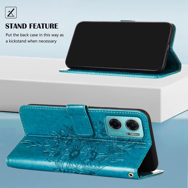 Embossed Butterfly Leather Phone Case, For Xiaomi Redmi 10 Prime+ 5G/Note 11E, For Xiaomi Redmi Note 11 Pro 5G / 4G Global, For Xiaomi Redmi Note 11S / 11 4G Global