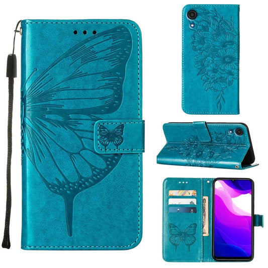 Embossed Butterfly Leather Phone Case, For Samsung Galaxy A03 Core, For Samsung Galaxy A03s 165.8mm, For Samsung Galaxy A23 4G / 5G, For Samsung Galaxy A73 5G