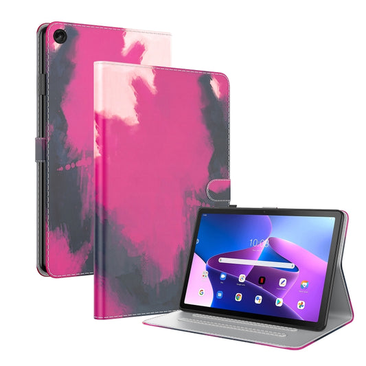 Watercolor Pattern Skin Feel Magnetic Leather Tablet Case, For Lenovo Tab M10 Plus 10.6 3rd Gen.