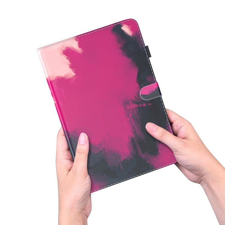 Watercolor Pattern Skin Feel Magnetic Leather Tablet Case, For Lenovo Tab M10 Plus 10.6 3rd Gen.
