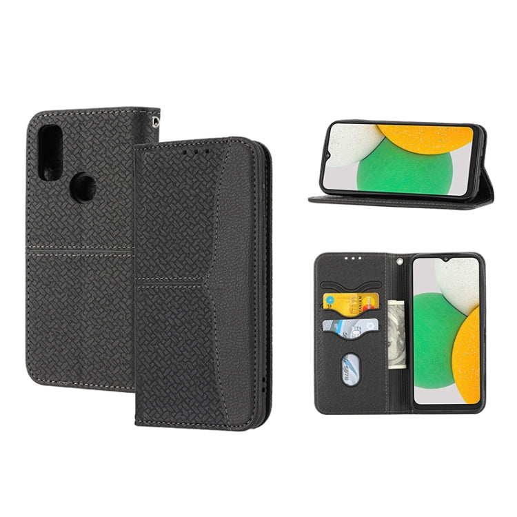 Woven Texture Stitching Magnetic PU Leather Phone Case, For Google Pixel 7, For Nokia G21 / G11, For Google Pixel 7 Pro, For Kyocera Android One S9 / Digno Sanga Edition, For Samsung Galaxy M23 / F23 5G Japanese Version, For OPPO Realme C31 4G Global  ...