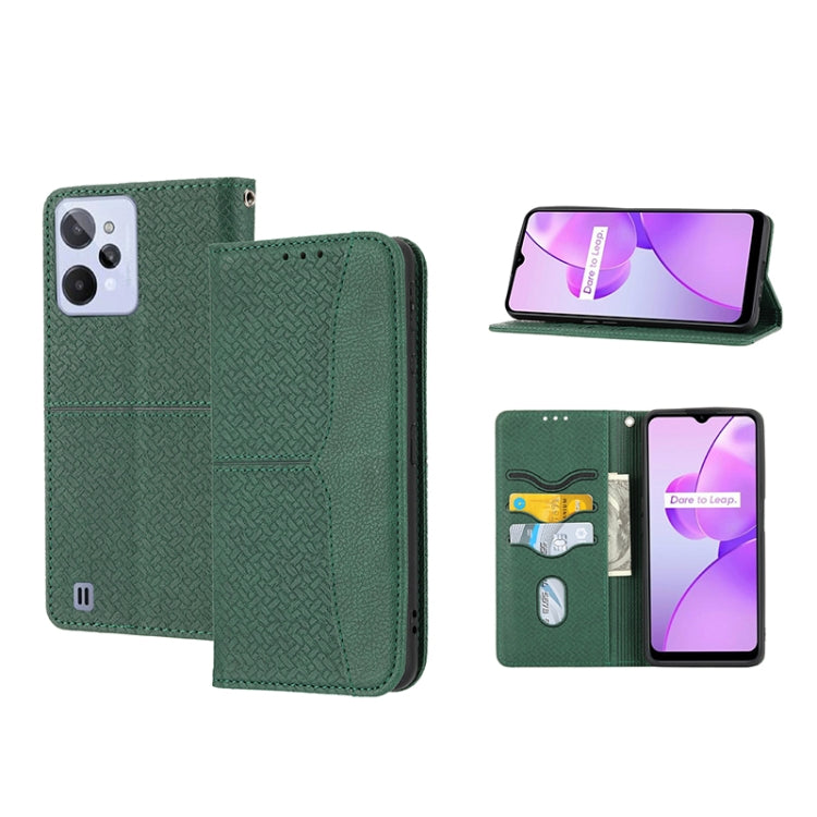 Woven Texture Stitching Magnetic PU Leather Phone Case, For Google Pixel 7, For Nokia G21 / G11, For Google Pixel 7 Pro, For Kyocera Android One S9 / Digno Sanga Edition, For Samsung Galaxy M23 / F23 5G Japanese Version, For OPPO Realme C31 4G Global  ...