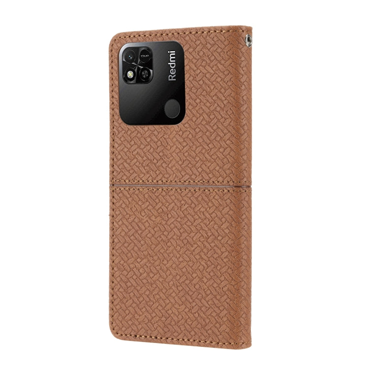 Woven Texture Stitching Magnetic PU Leather Phone Case, For Xiaomi Redmi 10A, For Xiaomi Poco M4 Pro, For Xiaomi Redmi Note 11E, For Xiaomi Redmi 10 5G, For Samsung Galaxy A03s 164.2mm US Version