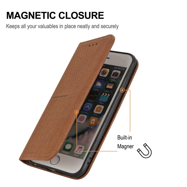 Woven Texture Stitching Magnetic PU Leather Phone Case, For Xiaomi Redmi 10A, For Xiaomi Poco M4 Pro, For Xiaomi Redmi Note 11E, For Xiaomi Redmi 10 5G, For Samsung Galaxy A03s 164.2mm US Version