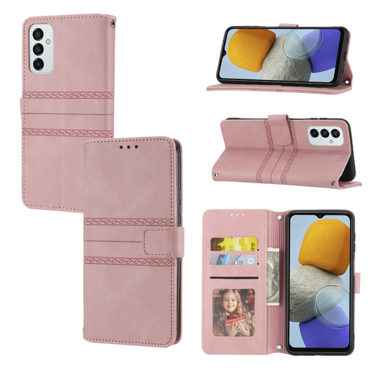 Embossed Striped Magnetic Buckle Horizontal Flip Phone Leather Case, For Samsung Galaxy M23 / F23 5G Japanese Version, For Sony Xperia 10 IV, For Sony Xperia 1 IV, For Xiaomi Redmi 10A, For Xiaomi Redmi 10C 4G Global, For Motorola Moto G Stylus 5G 2022...