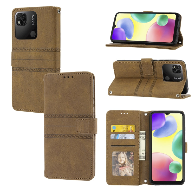 Embossed Striped Magnetic Buckle Horizontal Flip Phone Leather Case, For Samsung Galaxy M23 / F23 5G Japanese Version, For Sony Xperia 10 IV, For Sony Xperia 1 IV, For Xiaomi Redmi 10A, For Xiaomi Redmi 10C 4G Global, For Motorola Moto G Stylus 5G 2022...