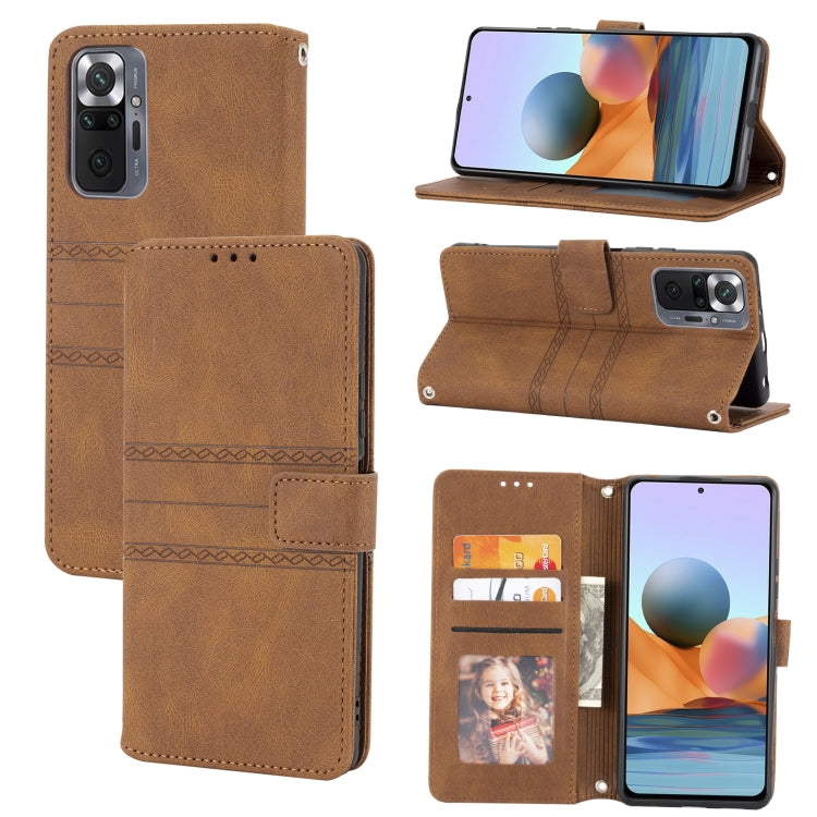 Embossed Striped Magnetic Buckle Horizontal Flip Phone Leather Case, For Samsung Galaxy M23 / F23 5G Japanese Version, For Sony Xperia 10 IV, For Sony Xperia 1 IV, For Xiaomi Redmi 10A, For Xiaomi Redmi 10C 4G Global, For Motorola Moto G Stylus 5G 2022...
