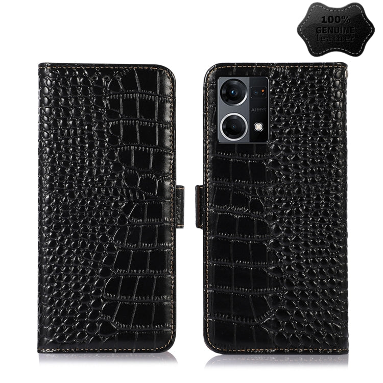 Crocodile Top Layer Cowhide Leather Phone Case, For Alcatel 1B 2022, For Nokia X100, For OPPO Reno7 4G Global/F21 Pro 4G, For Xiaomi Redmi 10A / 9C, For Samsung Galaxy F23 5G / M23, For Samsung Galaxy M33 5G, For Samsung Galaxy M53 5G, For Xiaomi 12 Pr...