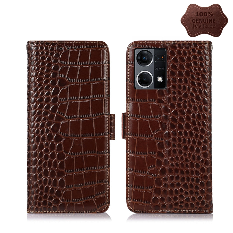 Crocodile Top Layer Cowhide Leather Phone Case, For Nokia X100, For OPPO Reno7 4G Global/F21 Pro 4G, For Xiaomi Redmi 10A / 9C, For Samsung Galaxy F23 5G / M23, For Samsung Galaxy M53 5G, For Xiaomi 12 Pro, For Samsung Galaxy S21 FE 5G                 ...