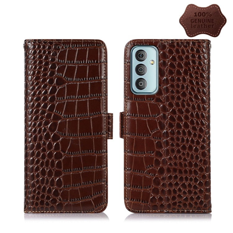 Crocodile Top Layer Cowhide Leather Phone Case, For Nokia X100, For OPPO Reno7 4G Global/F21 Pro 4G, For Xiaomi Redmi 10A / 9C, For Samsung Galaxy F23 5G / M23, For Samsung Galaxy M53 5G, For Xiaomi 12 Pro, For Samsung Galaxy S21 FE 5G                 ...