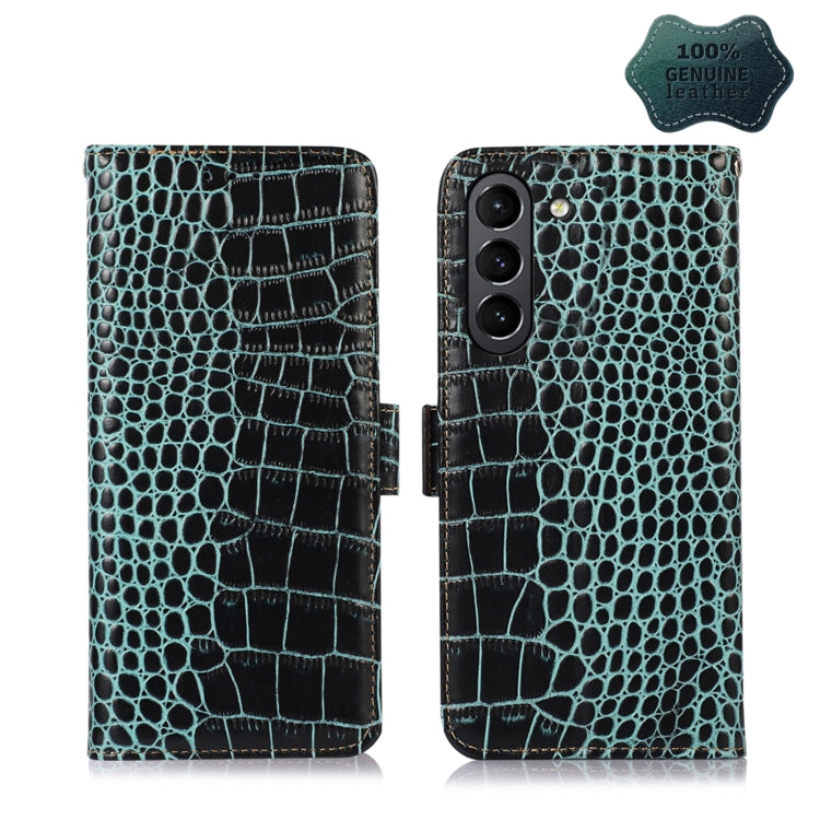 Crocodile Top Layer Cowhide Leather Phone Case, For Alcatel 1B 2022, For Nokia X100, For OPPO Reno7 4G Global/F21 Pro 4G, For Xiaomi Redmi 10A / 9C, For Samsung Galaxy F23 5G / M23, For Samsung Galaxy M33 5G, For Samsung Galaxy M53 5G, For Xiaomi 12 Pr...