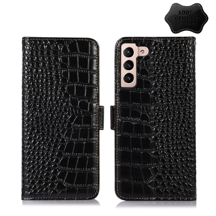 Crocodile Top Layer Cowhide Leather Phone Case, For Alcatel 1B 2022, For Nokia X100, For OPPO Reno7 4G Global/F21 Pro 4G, For Xiaomi Redmi 10A / 9C, For Samsung Galaxy F23 5G / M23, For Samsung Galaxy M33 5G, For Samsung Galaxy M53 5G, For Xiaomi 12 Pr...