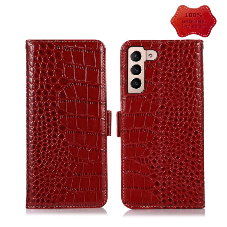 Crocodile Top Layer Cowhide Leather Phone Case, For Alcatel 1B 2022, For Nokia X100, For OPPO Reno7 4G Global/F21 Pro 4G, For Xiaomi Redmi 10A / 9C, For Samsung Galaxy F23 5G / M23, For Samsung Galaxy M33 5G, For Samsung Galaxy M53 5G, For Xiaomi 12 Pr...