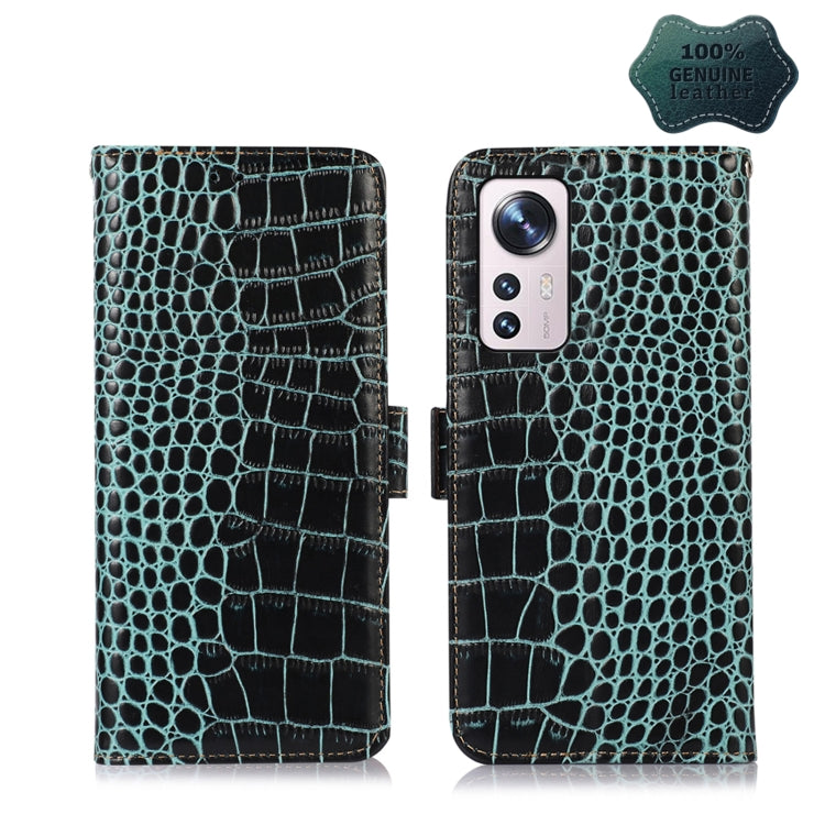 Crocodile Top Layer Cowhide Leather Phone Case, For Alcatel 1B 2022, For Nokia X100, For OPPO Reno7 4G Global/F21 Pro 4G, For Xiaomi Redmi 10A / 9C, For Samsung Galaxy F23 5G / M23, For Samsung Galaxy M33 5G, For Samsung Galaxy M53 5G, For Xiaomi 12 Pr...