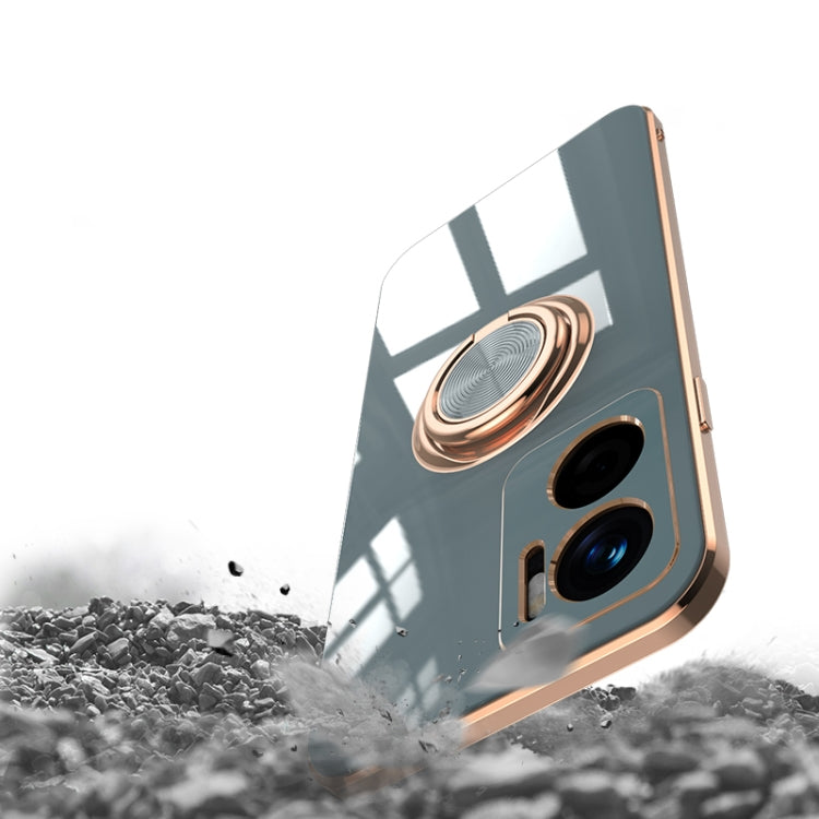 6D Electroplating Full Coverage Silicone Protective Case with Magnetic Ring Holder, For Google Pixel 7, For Google Pixel 7 Pro, For Sony Xperia 1 IV, For Sony Xperia 10 IV, For Sony Xperia ACE III, For Xiaomi Redmi Note 11E