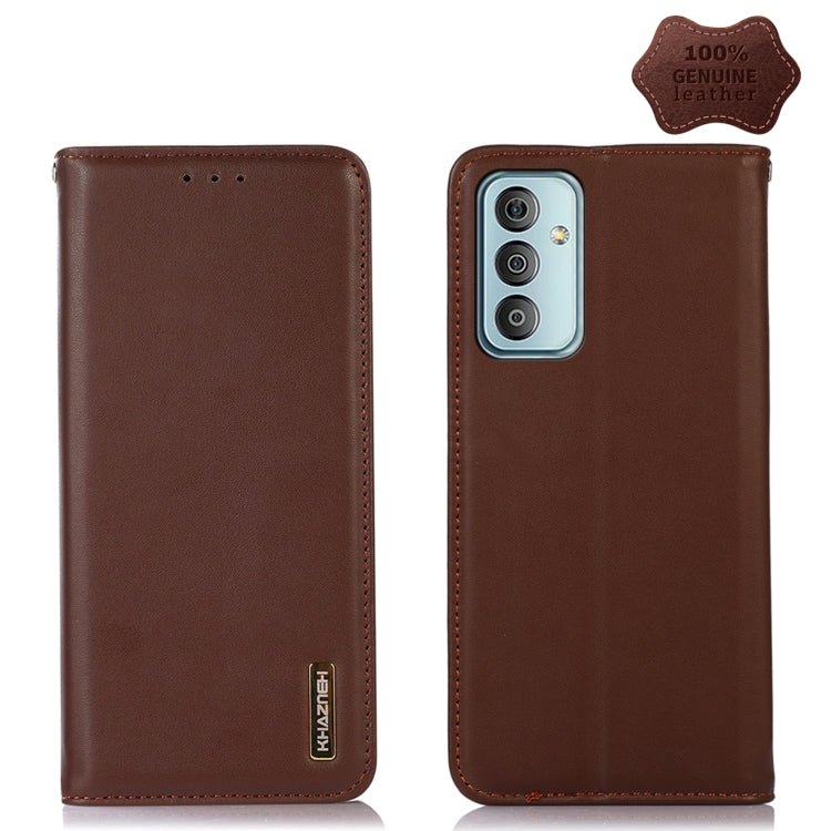 KHAZNEH Nappa Top Layer Cowhide Leather Phone Case, For Nokia X100, For OPPO Reno7 4G Global/F21 Pro 4G, For Xiaomi Redmi 10A / 9C, For Samsung Galaxy F23 5G / M23, For Samsung Galaxy M53 5G, For Samsung Galaxy S21 FE 5G, For Xiaomi 12 Pro             ...