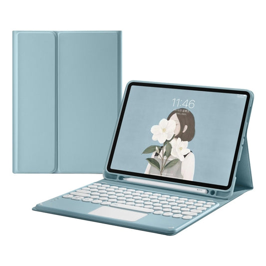 Round Cap Bluetooth Keyboard Leather Case with Pen Slot for Samsung Galaxy Tab S6 Lite / S7 / A7 10.4 2020, For Samsung Galaxy Tab S6 Lite
