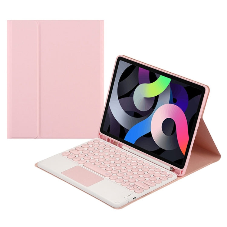 Round Cap Bluetooth Keyboard Leather Case with Pen Slot for Samsung Galaxy Tab S6 Lite / S7 / A7 10.4 2020, For Samsung Galaxy Tab S6 Lite