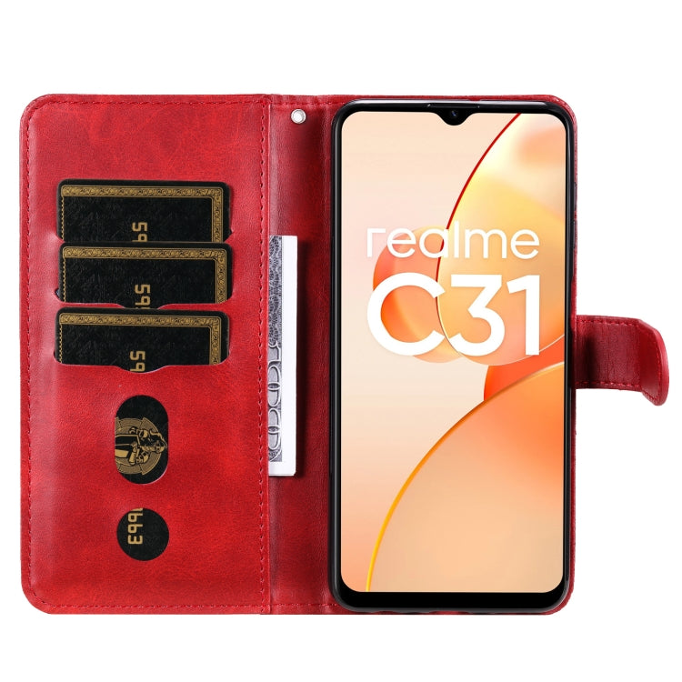 Fashion Calf Texture Zipper Horizontal Flip Leather Case, For OPPO Realme C31, For OPPO Reno7 Pro 5G China & Global