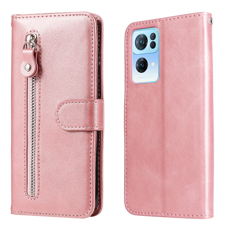 Fashion Calf Texture Zipper Horizontal Flip Leather Case, For OPPO Realme C31, For OPPO Reno7 Pro 5G China & Global