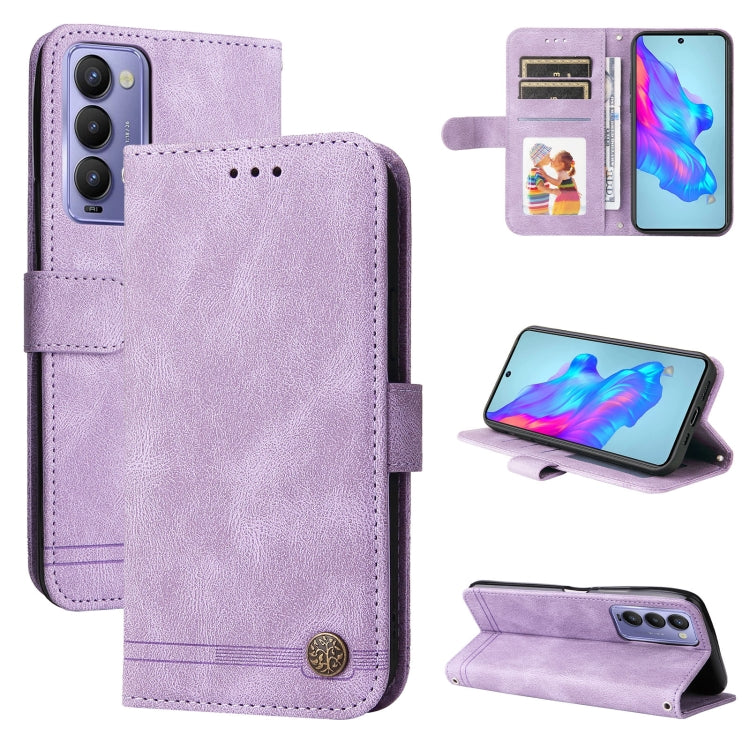 Skin Feel Life Tree Metal Button Leather Phone Case, For Tecno Camon 18 Premier, For Tecno Camon 18 / 18 Pro, For Infinix Hot 11s, For Infinix Hot 11s NFC, For Infinix Hot 11, For Infinix Smart 6, For Infinix Note 11 Pro / 11S / X697                   ...