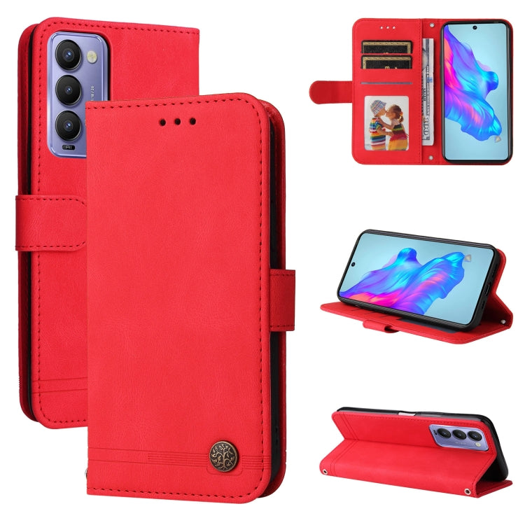 Skin Feel Life Tree Metal Button Leather Phone Case, For Tecno Camon 18 Premier, For Tecno Camon 18 / 18 Pro, For Infinix Hot 11s, For Infinix Hot 11s NFC, For Infinix Hot 11, For Infinix Smart 6, For Infinix Note 11 Pro / 11S / X697                   ...