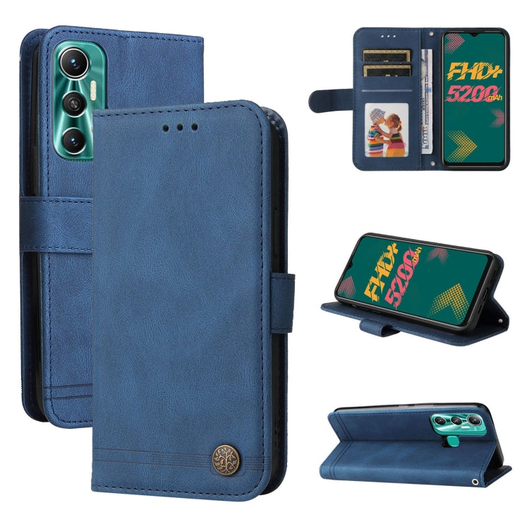 Skin Feel Life Tree Metal Button Leather Phone Case, For Tecno Camon 18 Premier, For Tecno Camon 18 / 18 Pro, For Infinix Hot 11s, For Infinix Hot 11s NFC, For Infinix Hot 11, For Infinix Smart 6, For Infinix Note 11 Pro / 11S / X697                   ...