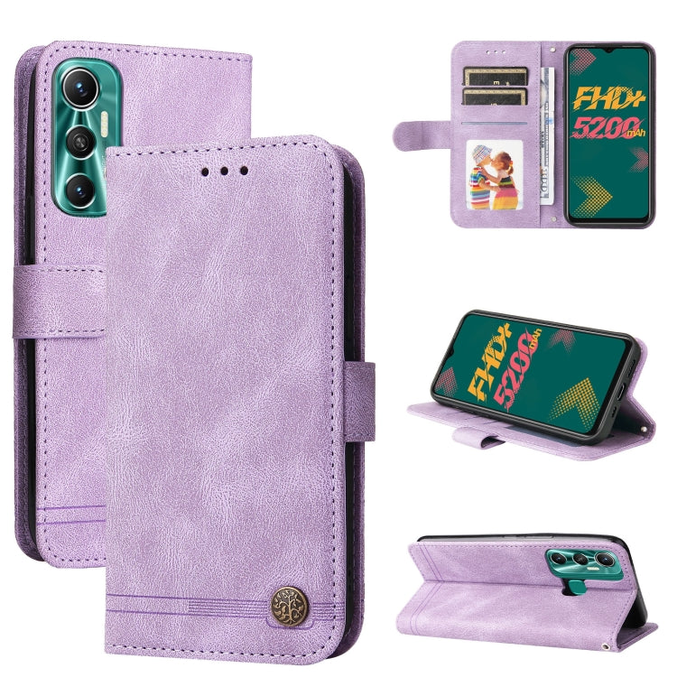 Skin Feel Life Tree Metal Button Leather Phone Case, For Tecno Camon 18 Premier, For Tecno Camon 18 / 18 Pro, For Infinix Hot 11s, For Infinix Hot 11s NFC, For Infinix Hot 11, For Infinix Smart 6, For Infinix Note 11 Pro / 11S / X697                   ...
