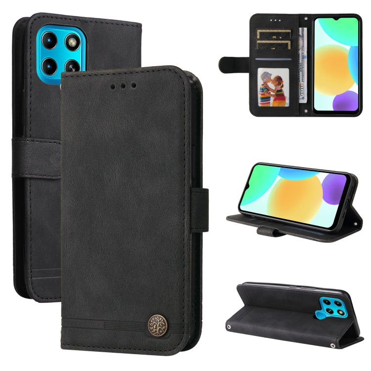 Skin Feel Life Tree Metal Button Leather Phone Case, For Tecno Camon 18 Premier, For Tecno Camon 18 / 18 Pro, For Infinix Hot 11s, For Infinix Hot 11s NFC, For Infinix Hot 11, For Infinix Smart 6, For Infinix Note 11 Pro / 11S / X697                   ...