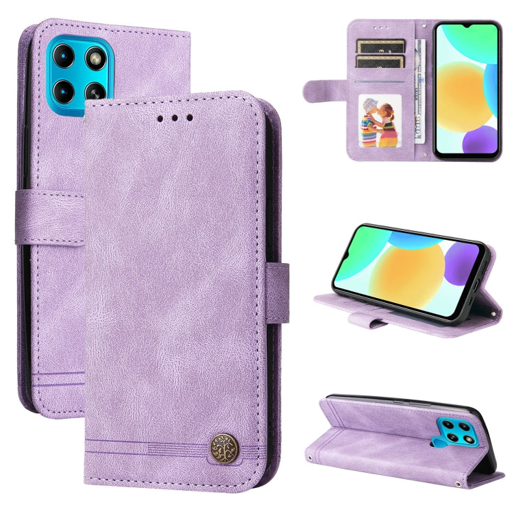Skin Feel Life Tree Metal Button Leather Phone Case, For Tecno Camon 18 Premier, For Tecno Camon 18 / 18 Pro, For Infinix Hot 11s, For Infinix Hot 11s NFC, For Infinix Hot 11, For Infinix Smart 6, For Infinix Note 11 Pro / 11S / X697                   ...