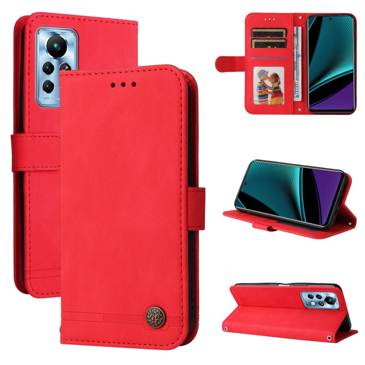 Skin Feel Life Tree Metal Button Leather Phone Case, For Tecno Camon 18 Premier, For Tecno Camon 18 / 18 Pro, For Infinix Hot 11s, For Infinix Hot 11s NFC, For Infinix Hot 11, For Infinix Smart 6, For Infinix Note 11 Pro / 11S / X697                   ...