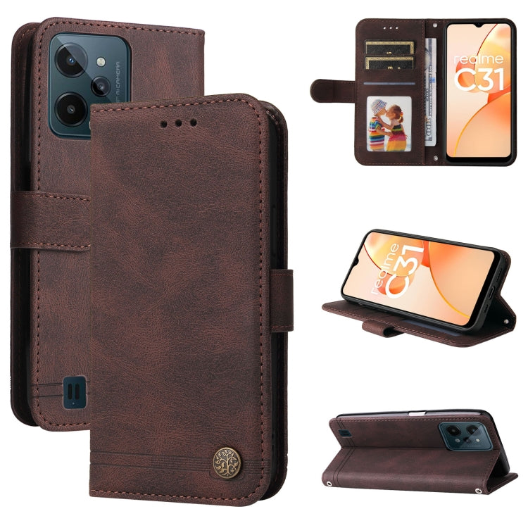 Skin Feel Life Tree Metal Button Leather Phone Case, For Tecno Camon 18 Premier, For Tecno Camon 18 / 18 Pro, For Infinix Hot 11s, For Infinix Hot 11s NFC, For Infinix Hot 11, For Infinix Smart 6, For Infinix Note 11 Pro / 11S / X697                   ...