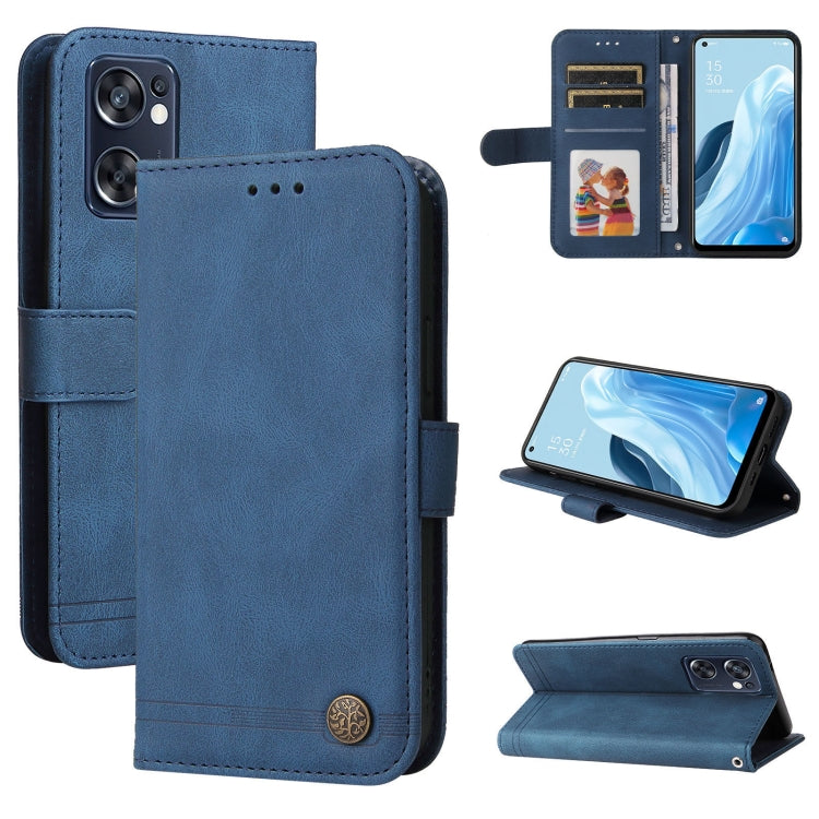 Skin Feel Life Tree Metal Button Leather Phone Case, For OPPO Realme C35, For OPPO Reno7 SE 5G, For OPPO A96 5G / Reno7 Z 5G / OnePlus Nord N20 5G, For vivo Y55 / Y75 / T1 5G