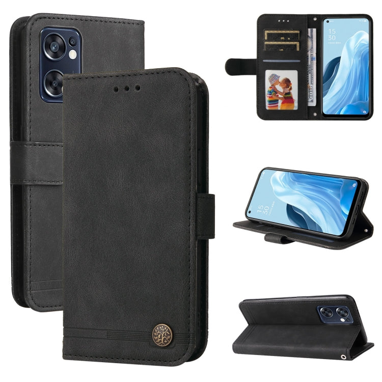 Skin Feel Life Tree Metal Button Leather Phone Case, For OPPO Realme C35, For OPPO Reno7 SE 5G, For OPPO A96 5G / Reno7 Z 5G / OnePlus Nord N20 5G, For vivo Y55 / Y75 / T1 5G