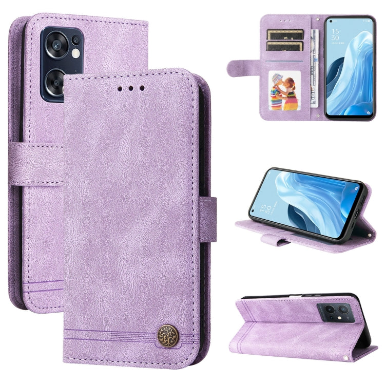 Skin Feel Life Tree Metal Button Leather Phone Case, For OPPO Realme C35, For OPPO Reno7 SE 5G, For OPPO A96 5G / Reno7 Z 5G / OnePlus Nord N20 5G, For vivo Y55 / Y75 / T1 5G