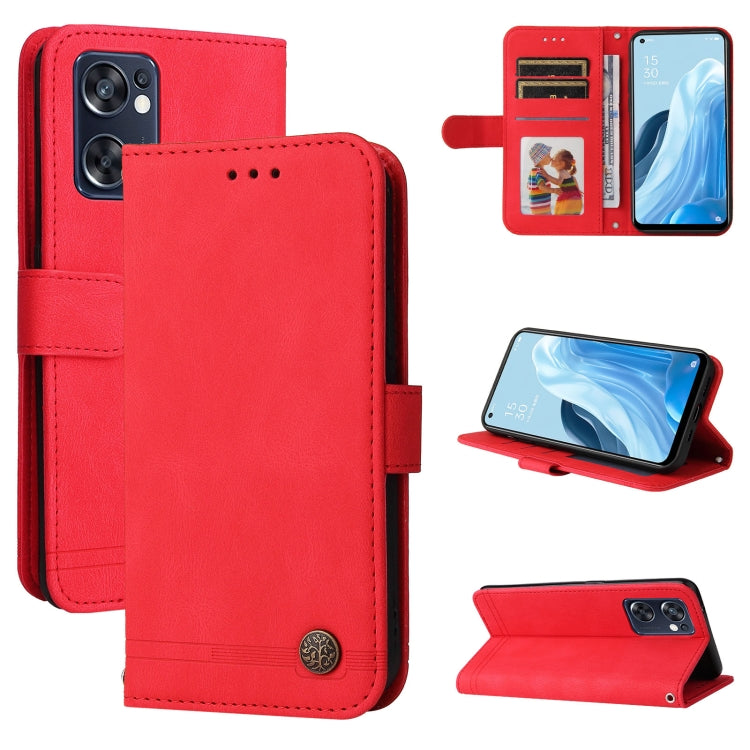 Skin Feel Life Tree Metal Button Leather Phone Case, For OPPO Realme C35, For OPPO Reno7 SE 5G, For OPPO A96 5G / Reno7 Z 5G / OnePlus Nord N20 5G, For vivo Y55 / Y75 / T1 5G