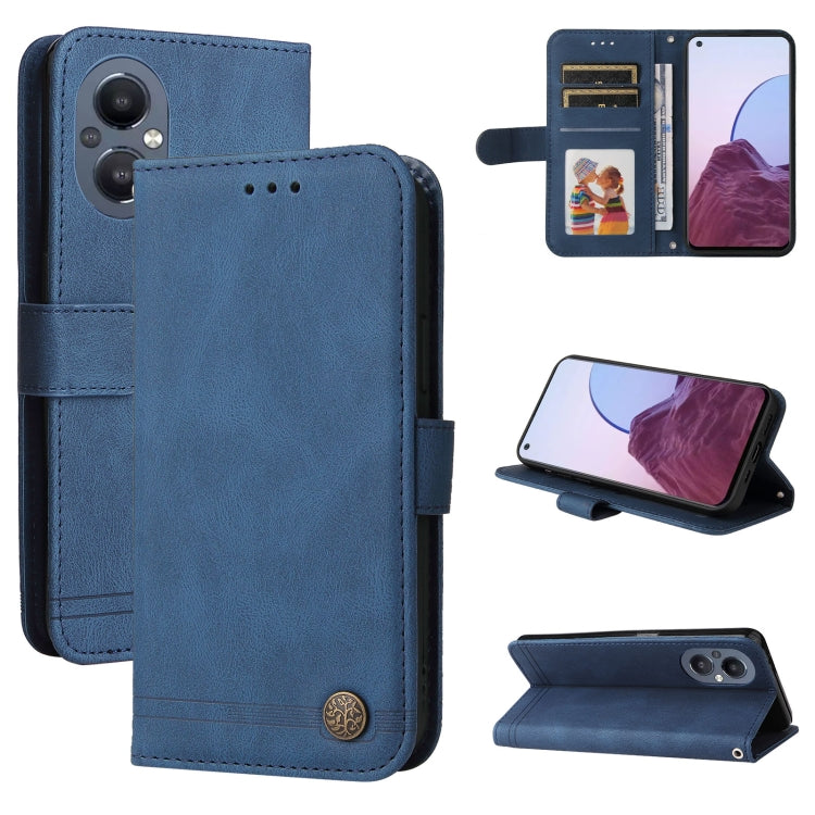 Skin Feel Life Tree Metal Button Leather Phone Case, For OPPO Realme C35, For OPPO Reno7 SE 5G, For OPPO A96 5G / Reno7 Z 5G / OnePlus Nord N20 5G, For vivo Y55 / Y75 / T1 5G