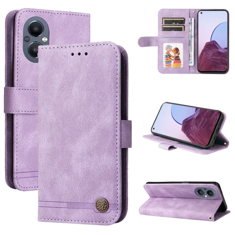 Skin Feel Life Tree Metal Button Leather Phone Case, For OPPO Realme C35, For OPPO Reno7 SE 5G, For OPPO A96 5G / Reno7 Z 5G / OnePlus Nord N20 5G, For vivo Y55 / Y75 / T1 5G