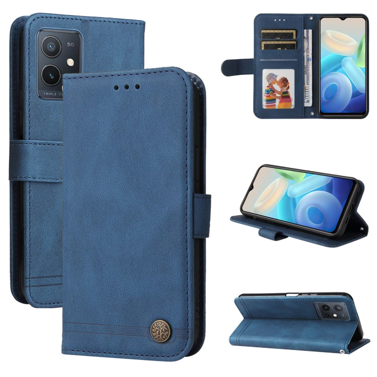 Skin Feel Life Tree Metal Button Leather Phone Case, For OPPO Realme C35, For OPPO Reno7 SE 5G, For OPPO A96 5G / Reno7 Z 5G / OnePlus Nord N20 5G, For vivo Y55 / Y75 / T1 5G