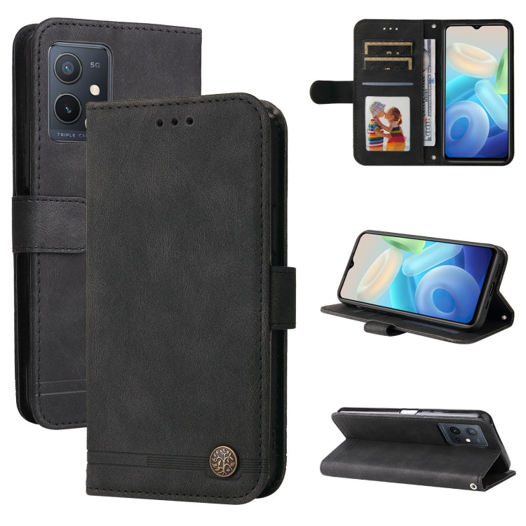 Skin Feel Life Tree Metal Button Leather Phone Case, For OPPO Realme C35, For OPPO Reno7 SE 5G, For OPPO A96 5G / Reno7 Z 5G / OnePlus Nord N20 5G, For vivo Y55 / Y75 / T1 5G