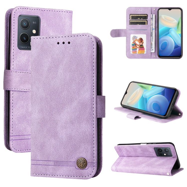 Skin Feel Life Tree Metal Button Leather Phone Case, For OPPO Realme C35, For OPPO Reno7 SE 5G, For OPPO A96 5G / Reno7 Z 5G / OnePlus Nord N20 5G, For vivo Y55 / Y75 / T1 5G