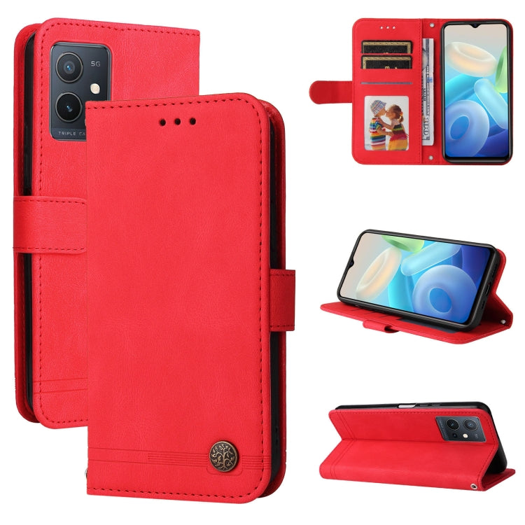 Skin Feel Life Tree Metal Button Leather Phone Case, For OPPO Realme C35, For OPPO Reno7 SE 5G, For OPPO A96 5G / Reno7 Z 5G / OnePlus Nord N20 5G, For vivo Y55 / Y75 / T1 5G