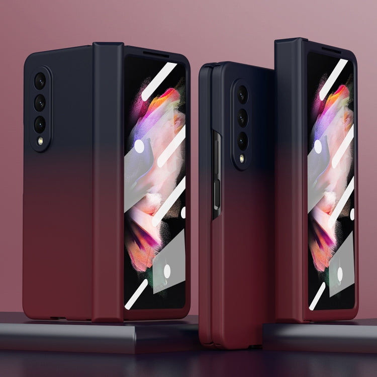 Colorful Gradient Tempered Film Integrated Phone Case, For Huawei Mate X2, For Samsung Galaxy Z Fold2 5G, For Samsung Galaxy Z Fold3 5G