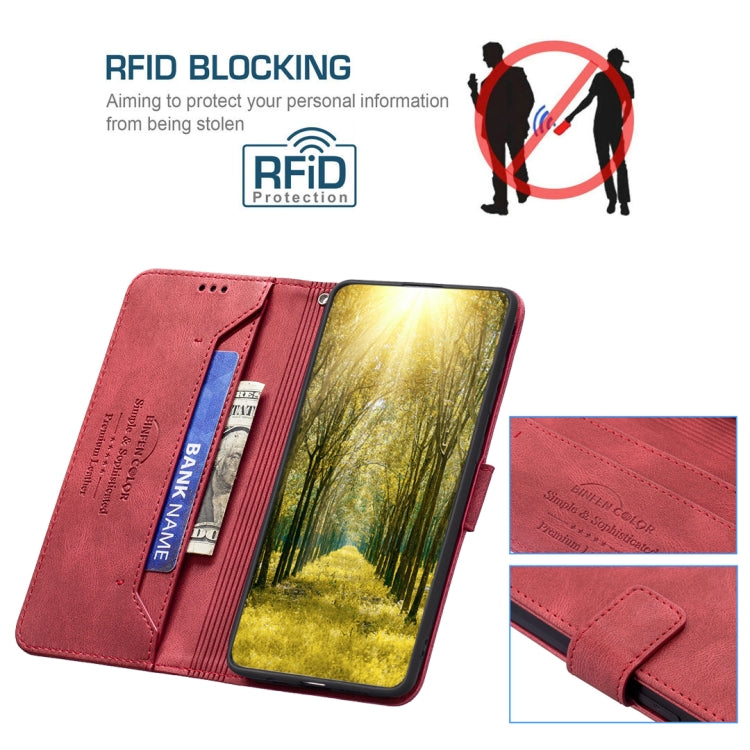 BF09 Magnetic Buckle RFID Flip Leather Phone Case, For Xiaomi Poco M4 Pro, For Xiaomi Poco M4 Pro 5G
