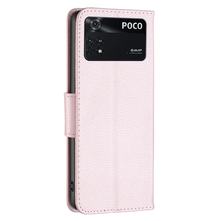 Litchi Texture Pure Color Leather Phone Case, For Xiaomi Poco M4 Pro, For Xiaomi Poco M4 Pro 5G
