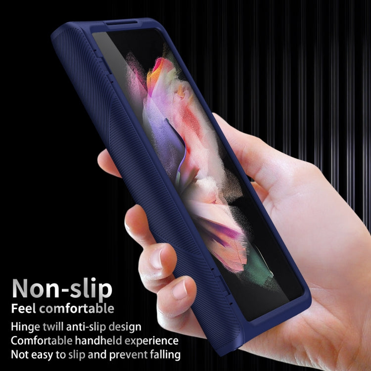 360 Full Body Armor Hinge Flip Phone Case, For Samsung Galaxy Z Fold3 5G