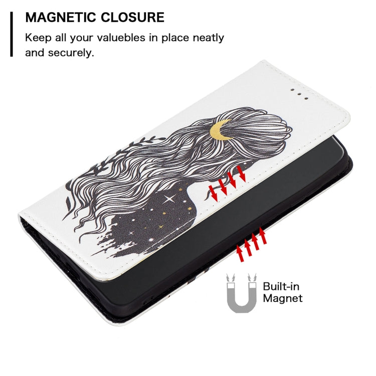 Invisible Magnetic Painted Leather Phone Case, For Xiaomi Poco M4 Pro, For Xiaomi Poco M4 Pro 5G