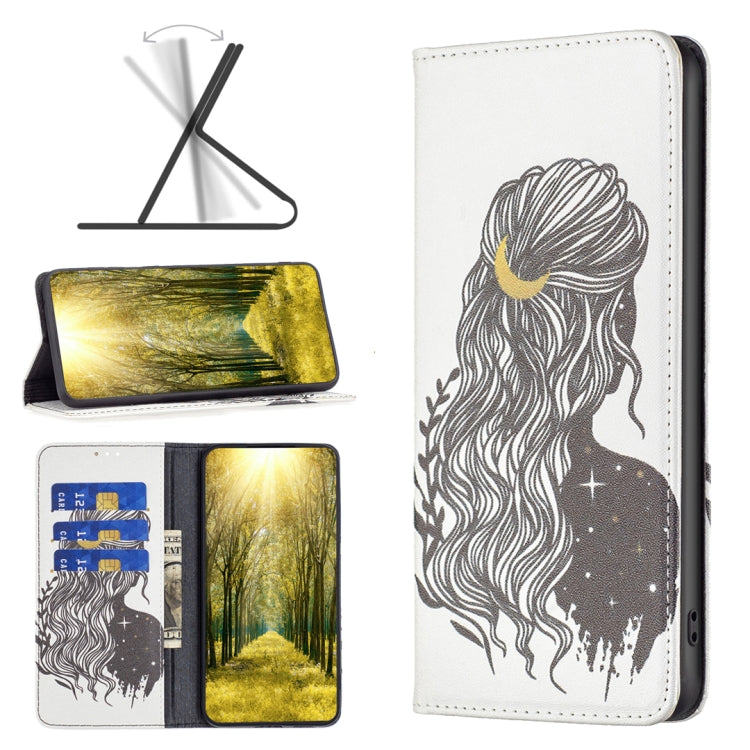 Invisible Magnetic Painted Leather Phone Case, For Xiaomi Poco M4 Pro, For Xiaomi Poco M4 Pro 5G