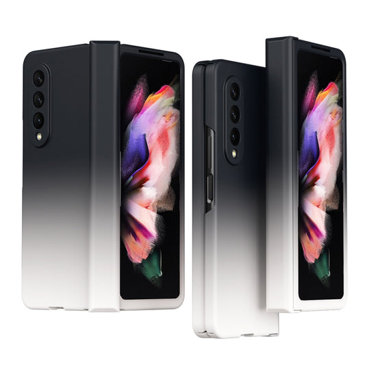 Gradient Color Hinge Flip Phone Case, For Samsung Galaxy Z Fold3 5G Without Film, For Samsung Galaxy Z Fold3 5G With Film